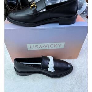 Lisa Vicky Zany-V Black Sheep Nappa NWT Size 7.5 M